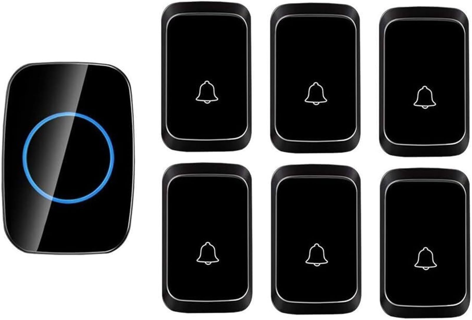 Mothdust Wireless Doorbell Portable Music Door Chime Kit 300m Range Set