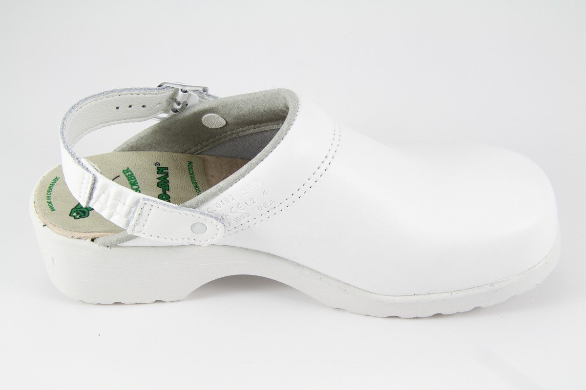 Euro-Dan, Zoccoli Uomo Bianco Bianco, Bianco (Bianco), 45 EU