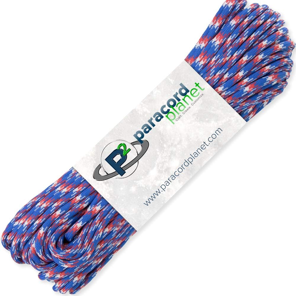 Paracord Planet 550lb Paracord – 7 Strand Type III Tactical Parachute Cord for Outdoors and Crafting