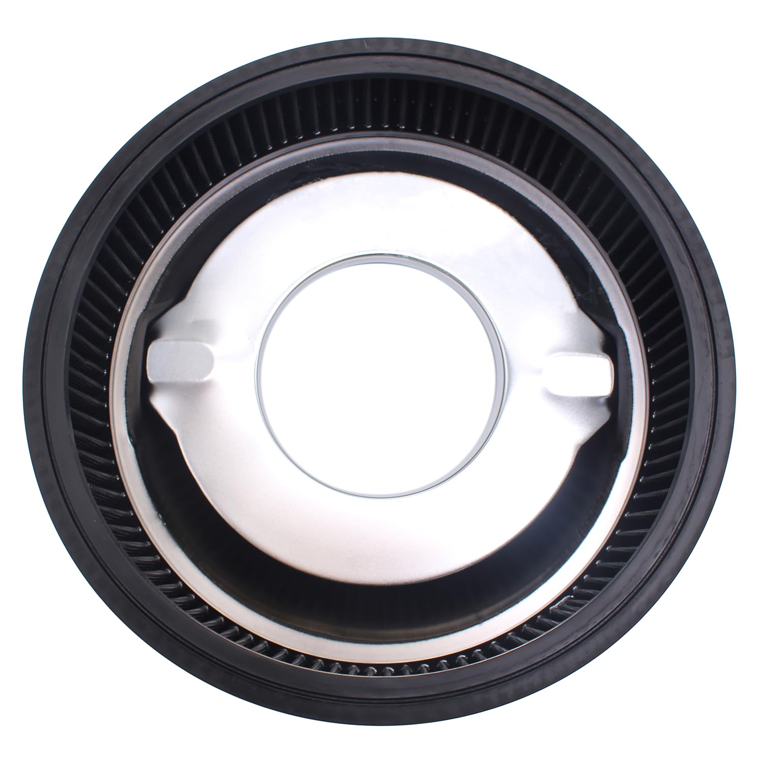 Filtro aria rotondo nero 35,6 x 7,6 cm con coperchio a flusso d'aria caburetor ad alto flusso compatibile per SBC BBC GMC Ford