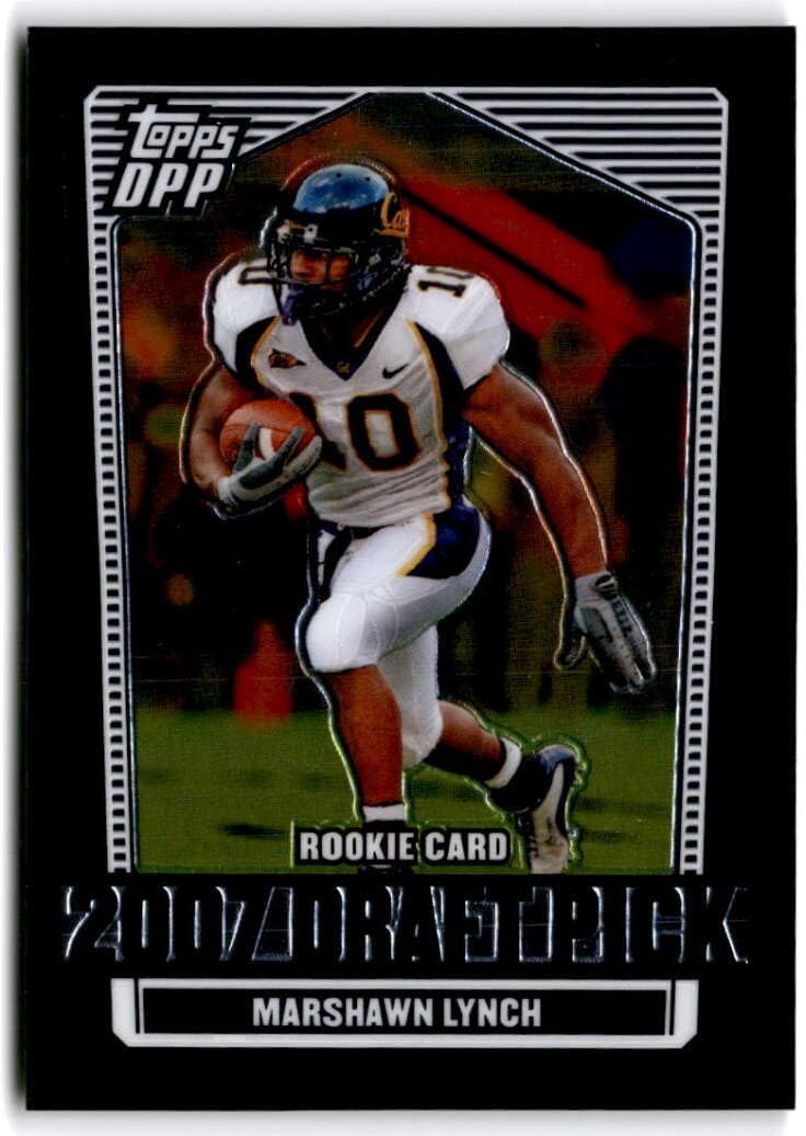 2007 Topps Draft Picks and Prospects Chrome Black #133 Marshawn Lynch ROOKIE CARD