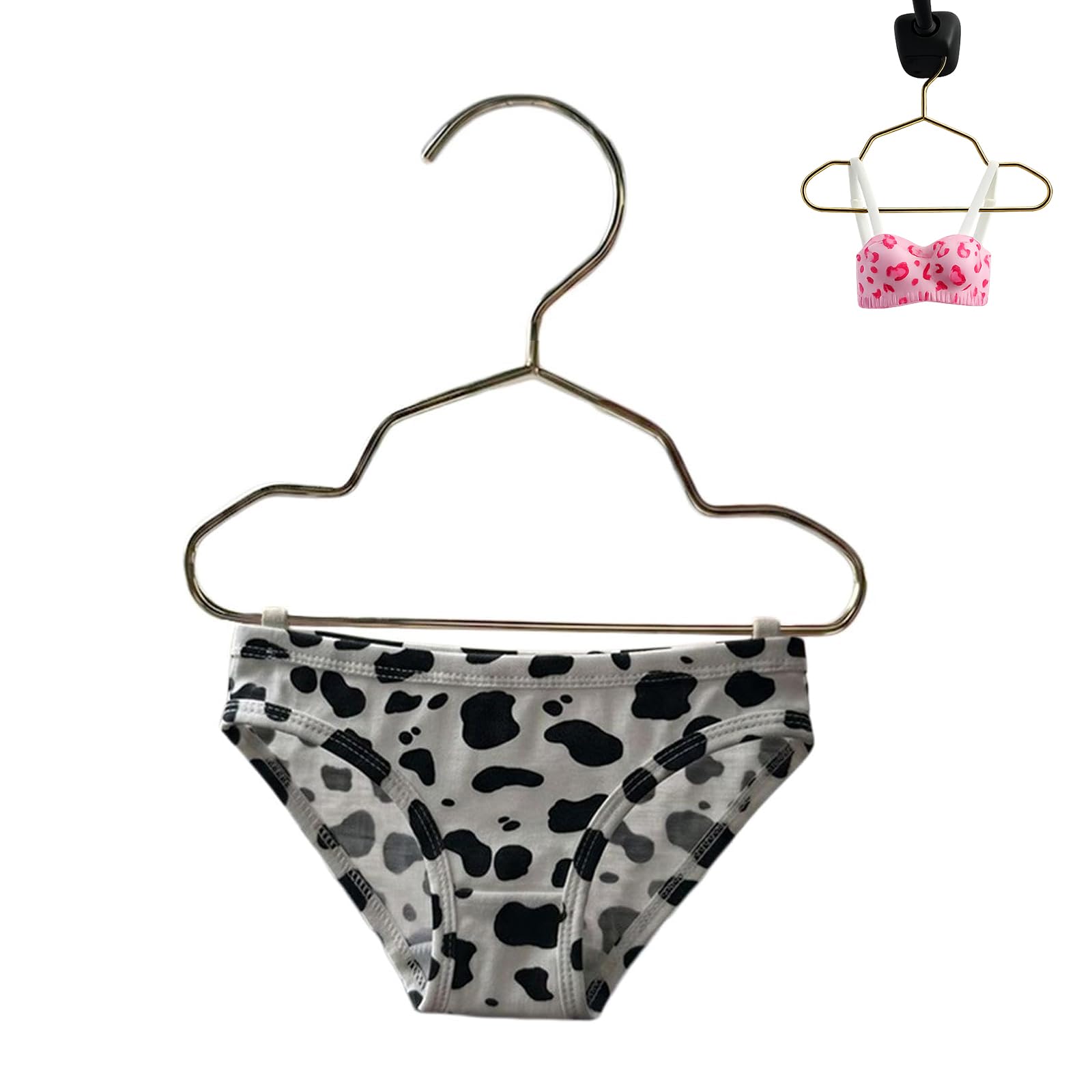 Mini Lingerie Car Hanging Ornament, Car Rearview Mirror Decor - Funny Underwear Charm with Hanger, Novelty Cute Little Bra/Briefs Interior Accessories, for Truck SUV RV Sedan (#F)