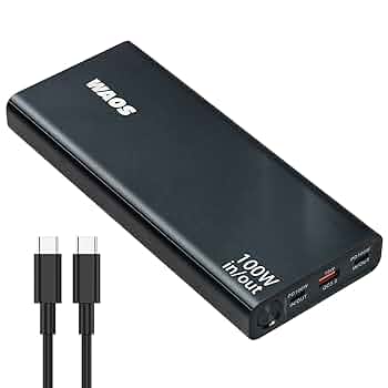 モバイルバッテリー 100W出力  70000mAh 急速充電 小型 65w入力 Amazon | MOVE SPEED 【70000mAh 100W 急速充電 】モバイル