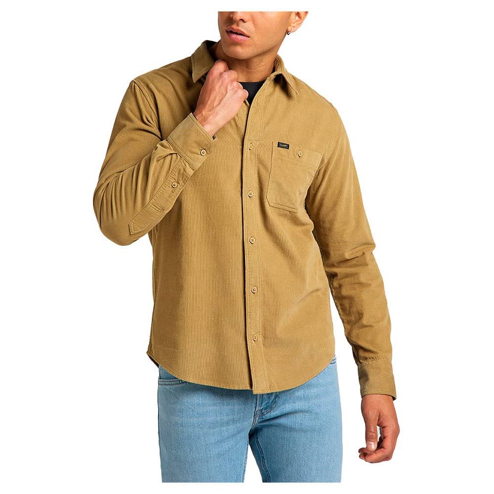 Lee LEESURE Shirt Camisa, Ammonite, 3X-Large de los Hombres