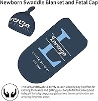 Vista 17 de Sweewind Mantas de bebé con nombre – Mantas personalizadas para recién nacidos para bebés niñas y niños – Regalos personalizados para bebés (iconos)