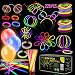 Eurostar Ventures Multicolor Glow Sticks Bulk Party Pack Non Toxic 228 Pieces Light Stick Set