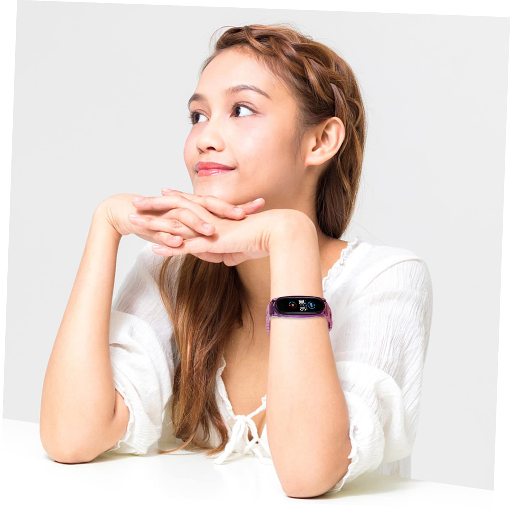 Housoutil Lot De 2 Bracelets De Rechange Extensibles Compatibles 5/4/3 155-220 Mm Pour Montre Connectée Accessoire Tendance