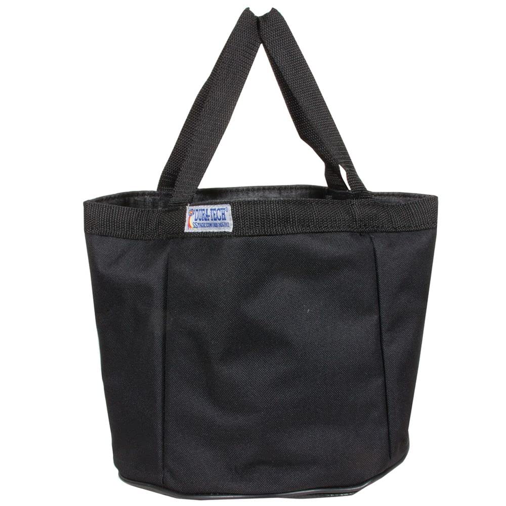 Dura-Tech Compact Grooming Tote | 4 Roomy Interior Pockets | Durable D840 Polyester Outer | Ideal for Ringside Touchups | with Ample Storage | Color Black