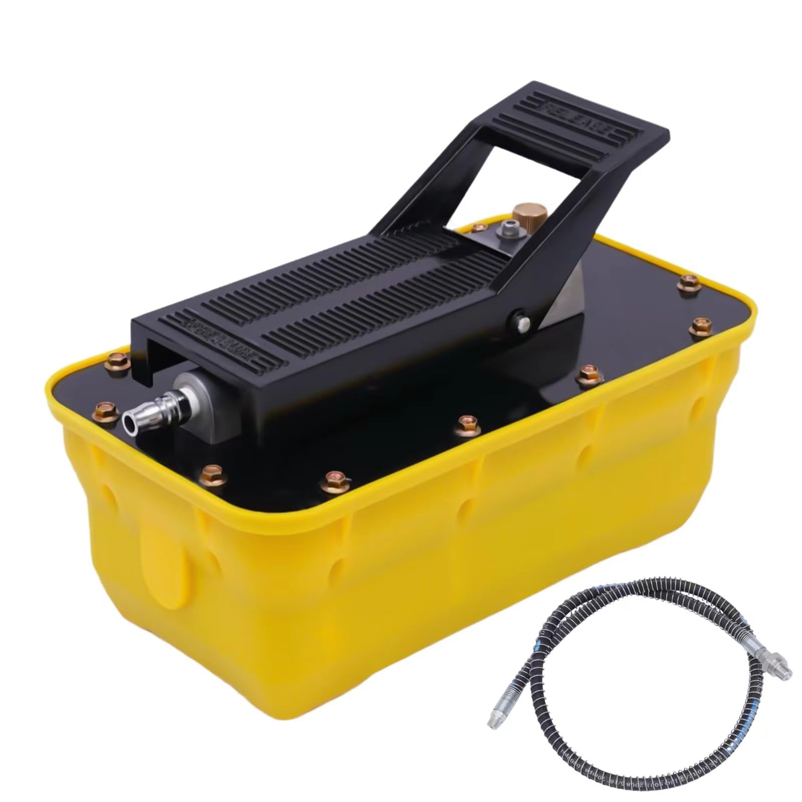 RudiUsoy Bead Breaker, 10000PSI Hydraulic Metal Foot Pump and Air Hose for Tractor Trucks Lawn Mower ATV (Hydraulic Foot Pump)