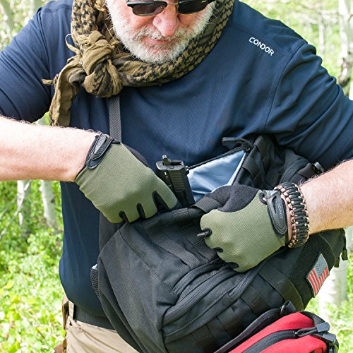 Mochila tipo sling ambidiestra Condor negra miniatura 2