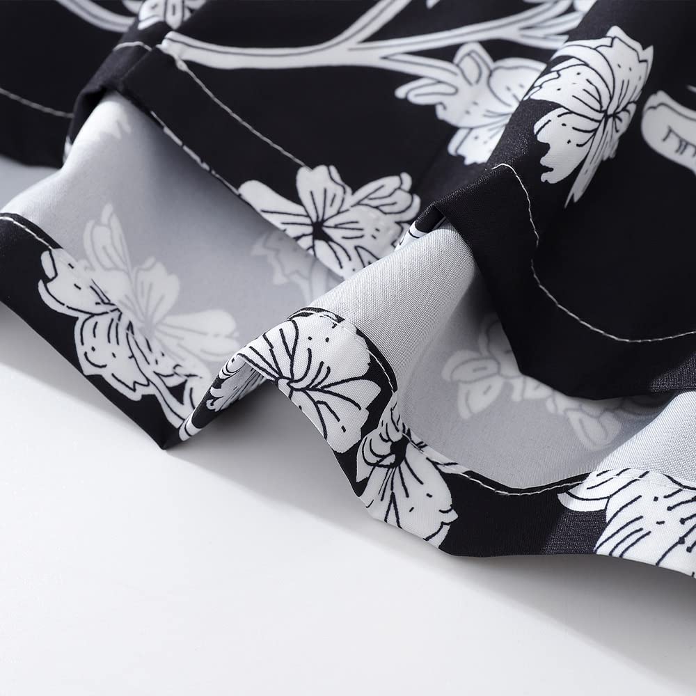 Camicia hawaiana da uomo con fiori da spiaggia estiva Harajuku High Street Casual Cool Thin Top