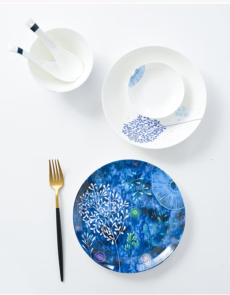 Jingdezhen ceramiczna zastawa stołowa, talerze obiadowe, talerze ceramiczne i miski