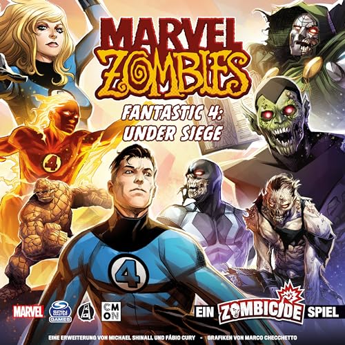 CMON, Marvel Zombies: Fantastic 4 Under Siege, A Zombicide Game, Expansion, Connoisseur Game, Dungeon Crawler, 1-6 Players - Image 2