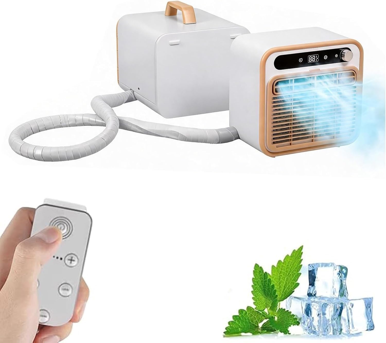 Tylxayoxa One Color Split Portable Air Conditioner 5000Btu Quiet Camping Ac Unit With Remote & Wifi, 12H Timer, 130M³/H Airflow, Lightweight No-Install Cooler For Rv Truck Bedroom