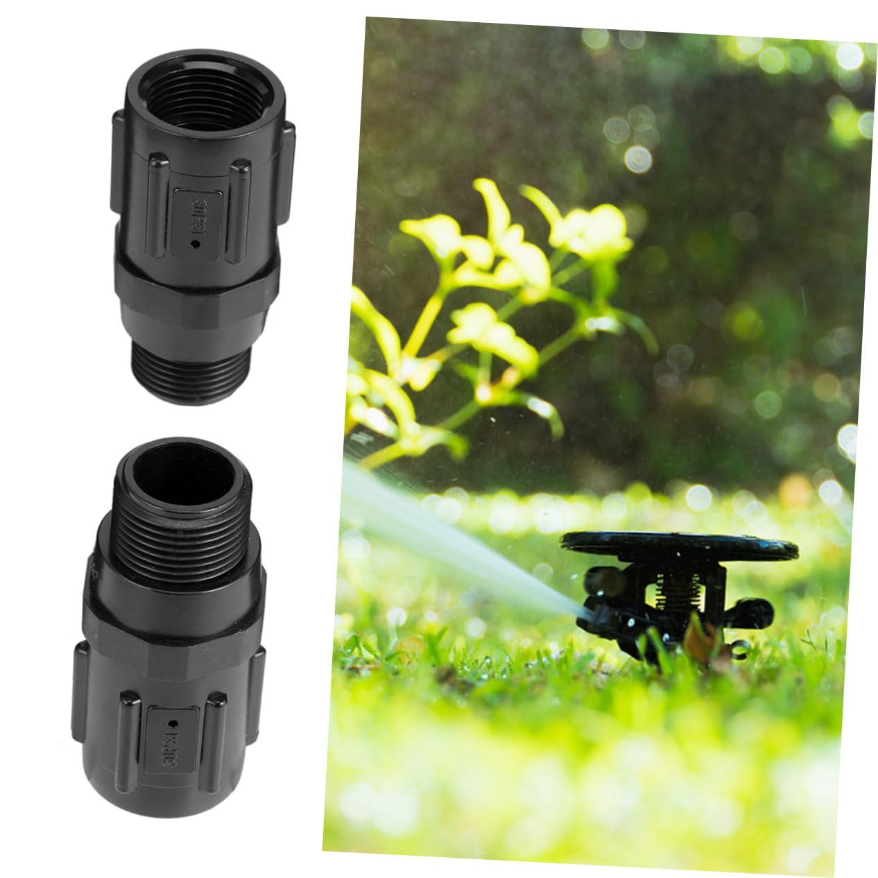Régulateur de Pression D’irrigation 3/4 Pouces 30 Psi Noir