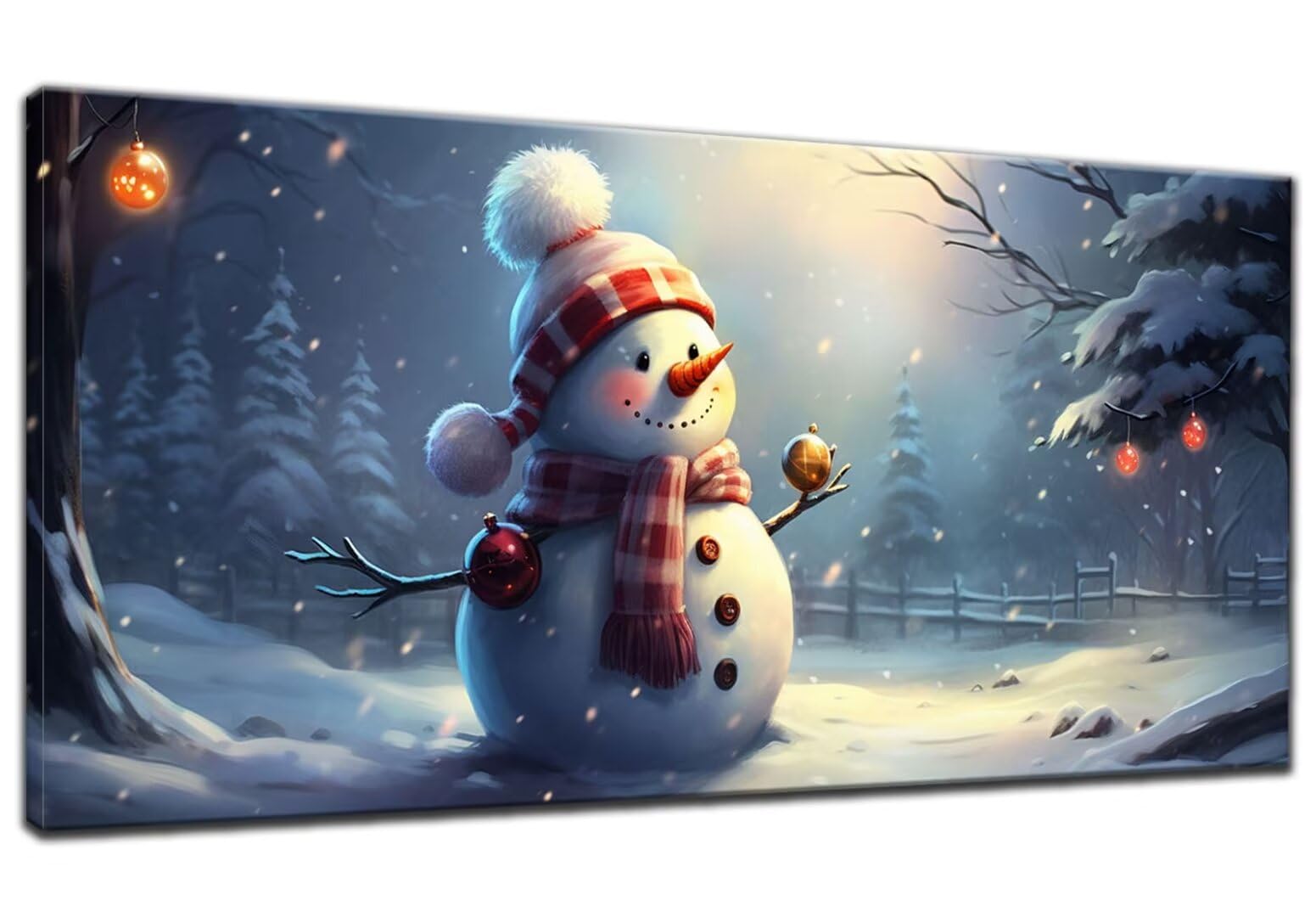 Kit Diamond Painting 5D Pupazzo Di Neve Di Natale - Pittura Con Diamanti Fai Da Te Per Decorazione Parete, Regalo Creativo