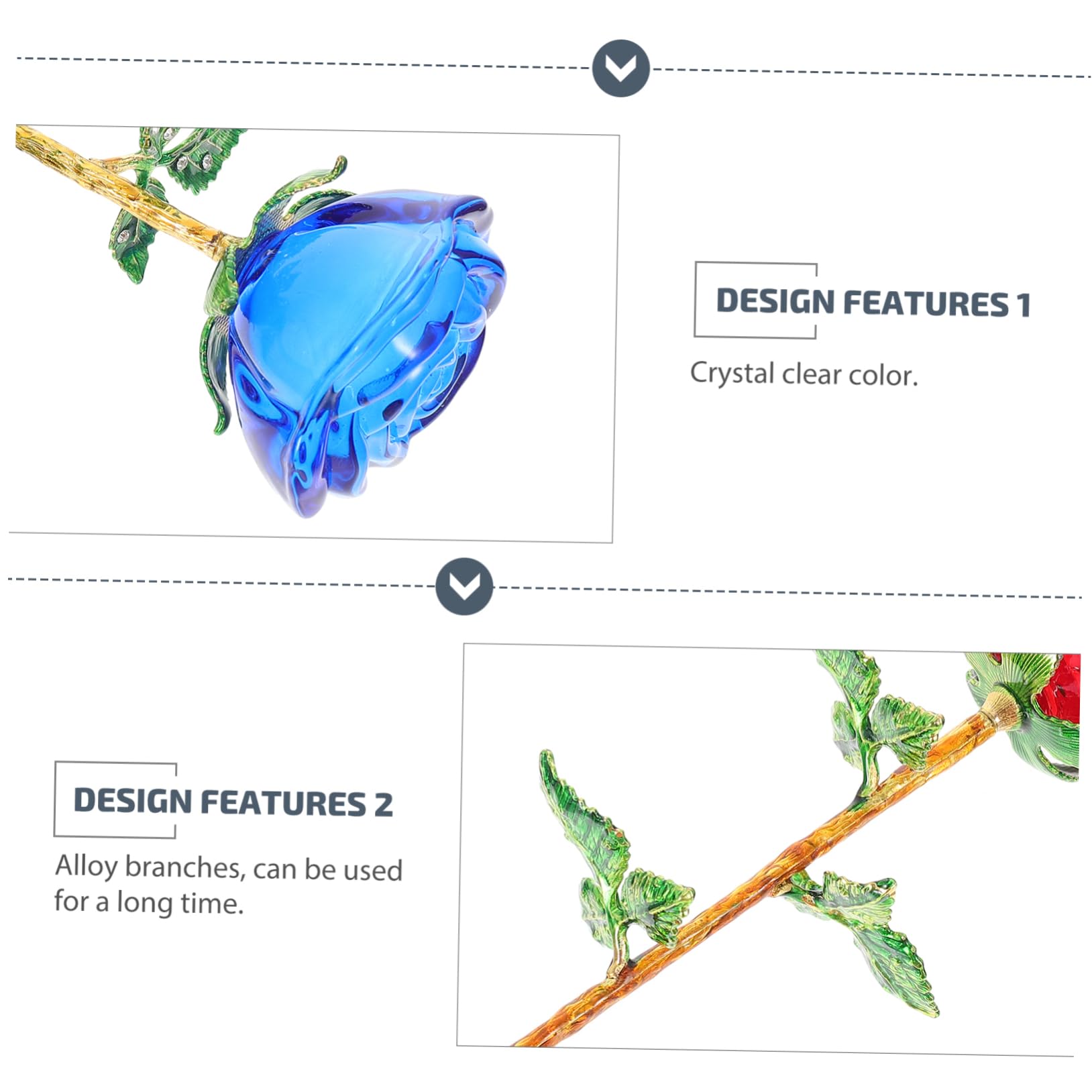 Artificiales De para Decoración De Bodas Adorno Floral De para y Rosa Azul Verdes