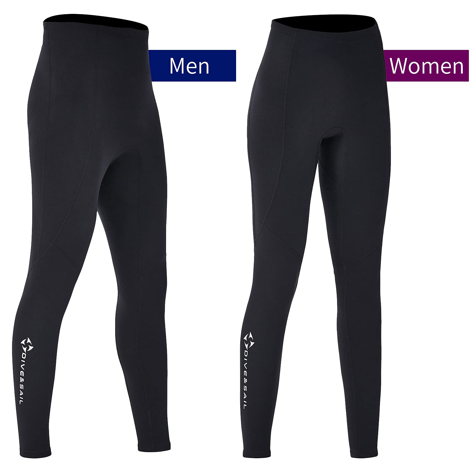 HUIOP Hombres Mujeres Pantalones de Buceo de Neopreno de 2 mm Pantalones Largos de Buceo para Buceo con esnórquel Surf,Pantalones de natación