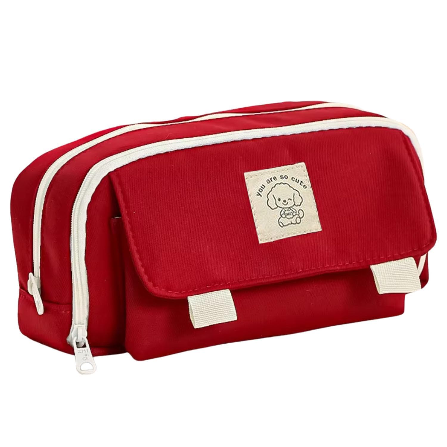 Pencil Pouch: Large Stationery Storage Bag with Washable Makeup and Electronics Storage Pouch for Office Use and Perfect as a Present