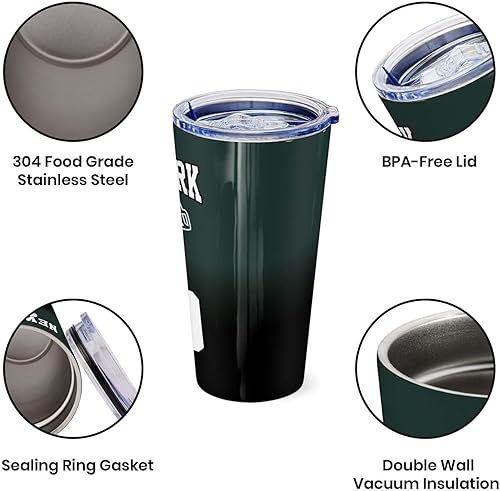 Miniatura 92 de OAOANS Taza de café de acero inoxidable personalizada con tapa sellada, regalo de ventilador aislado mantiene las bebidas frías y calientes. Diseño