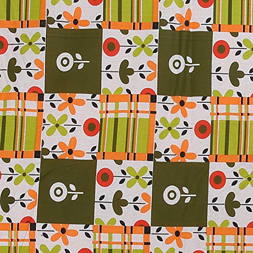 Image of Foldable Mat 6.5 X 6 Feet Korai River Grass chatai Green Cotton Fabric with 20MM Soft Foam Comfort Cushion