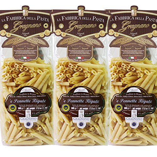 Original italienische Pasta Pennette Rigate di Gragnano IGP Angebot 3X500g