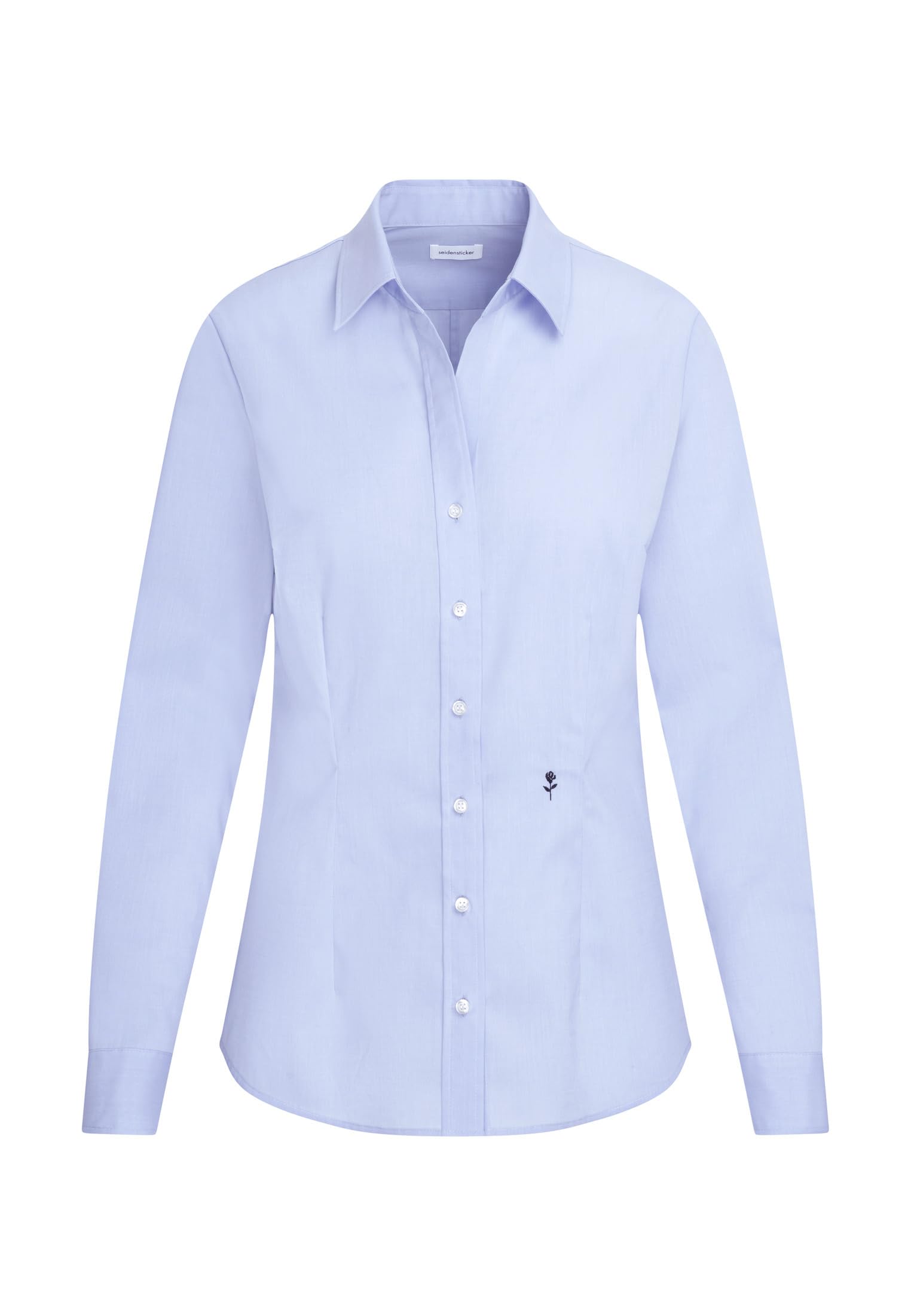 Seidensticker Bluzka damski Hemdbluse Langarm Slim Fit Uni Bügelfrei