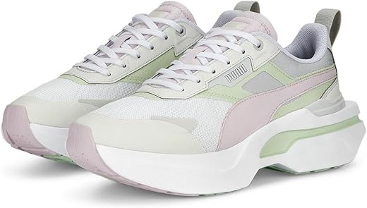 Puma Womens Kosmo Rider Pop WNS Sneaker, White-Pearl Pink, 3 UK