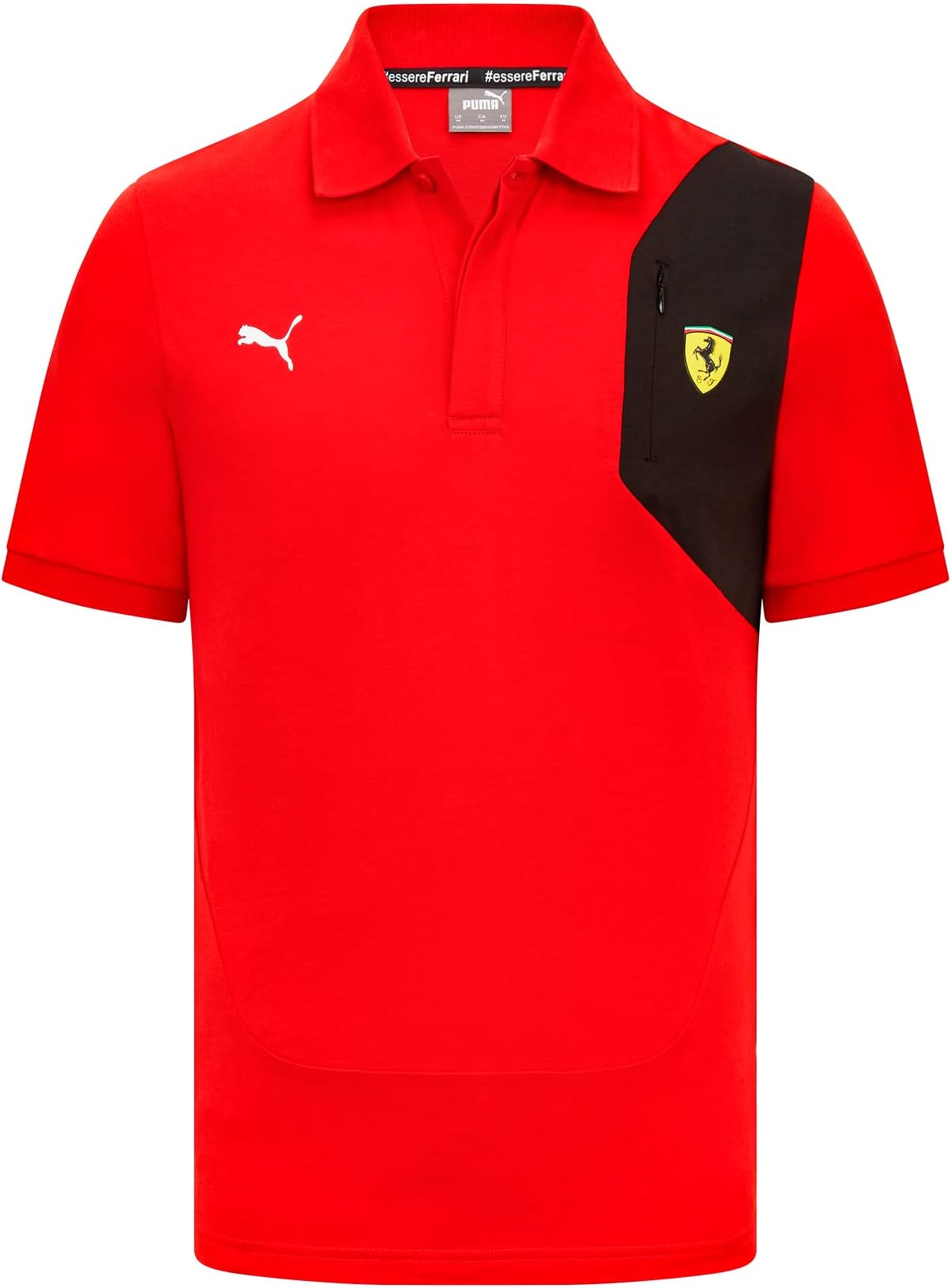 PUMA Scuderia Ferrari - Classic Logo Poloshirt - Mens - Red - Official Fanwear Merchandise