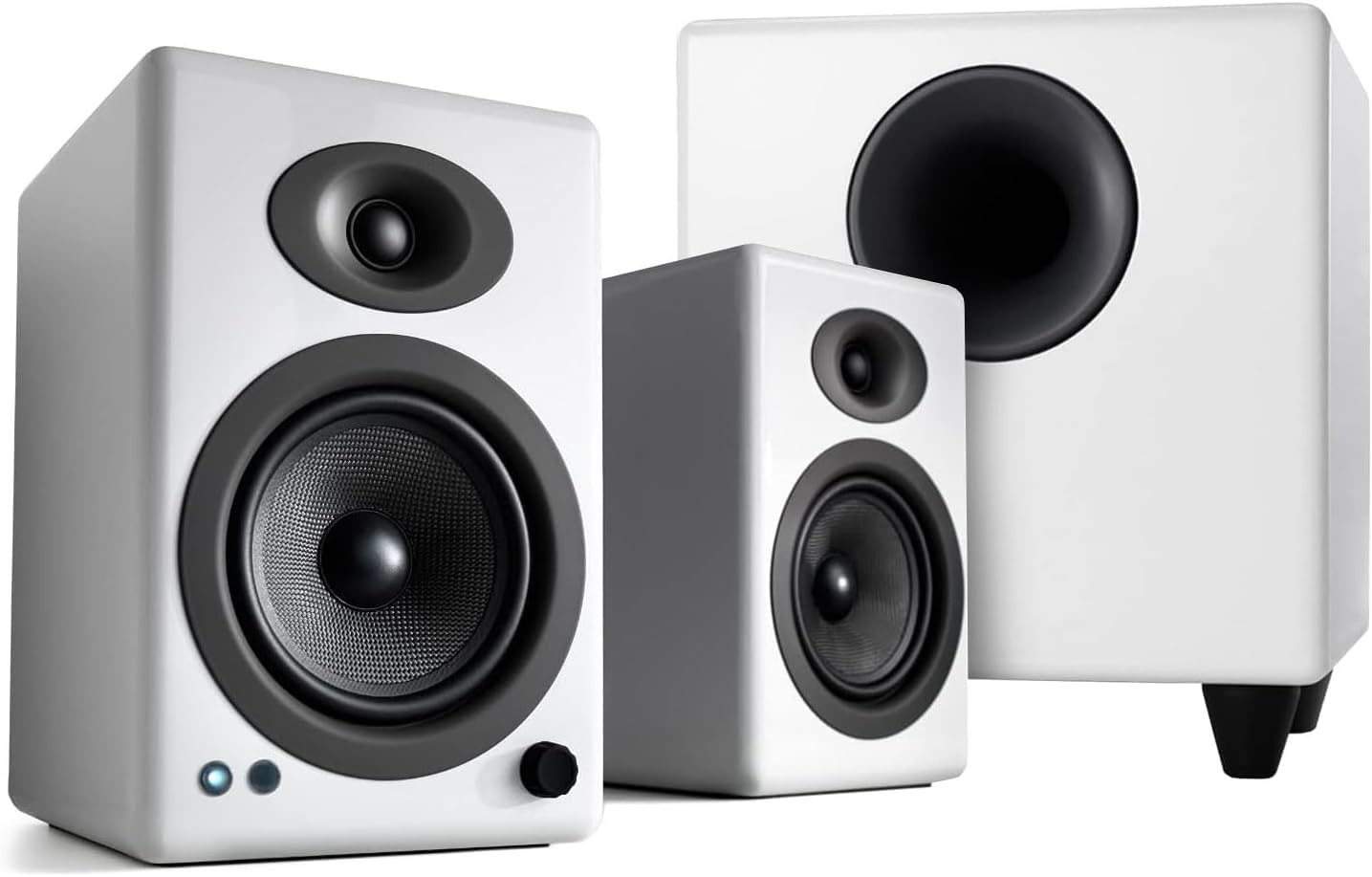 Amazon.com: Audioengine A5 White 150W Powered Bookshelf Speakers