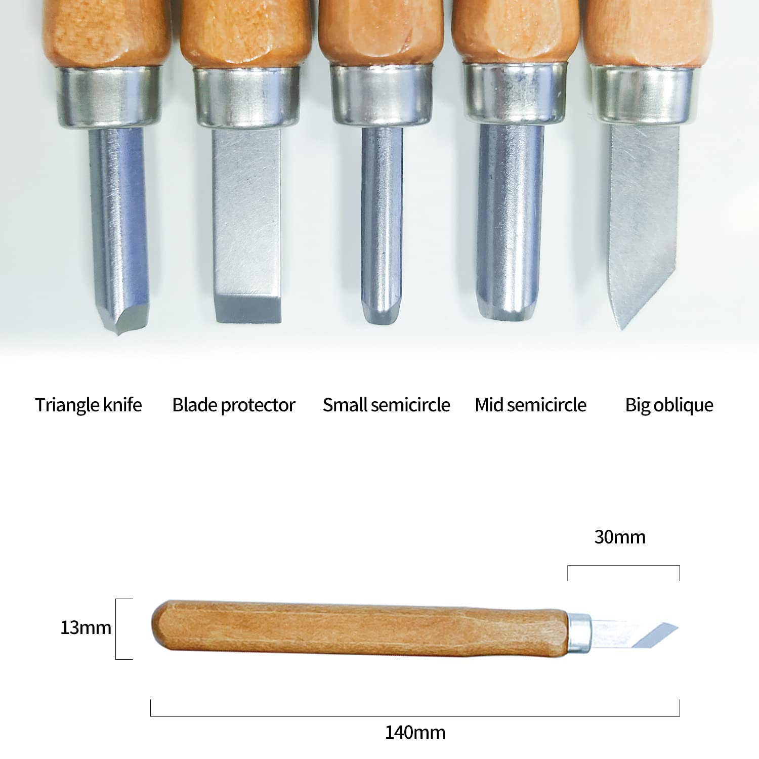 GUPTOMES Wood Carving Tools 12 in 1, Balsa Wood Craft Knife Set- Includes Carving Hook Knife, Whittling Knife, Detail Knife, Carving Knife Sharpener, Gloves, Gifts for Mens, Beginner's Hand DIY Tools