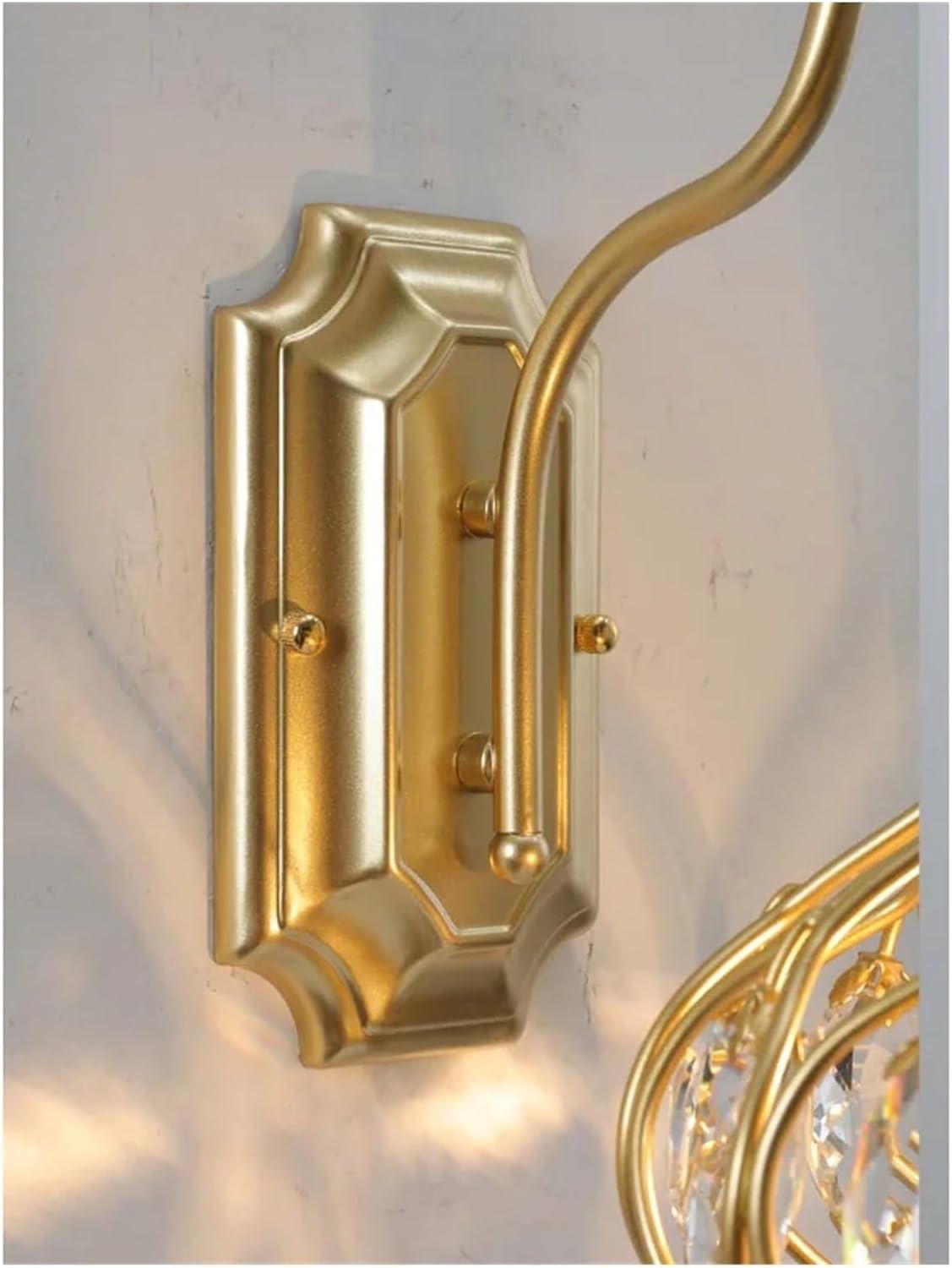MOCHAMIK Kinkiety Kinkiety Złote Hollow Retro LED Oprawy dekoracyjne do domu Oprawy kompatybilne z łóżkiem w salonie