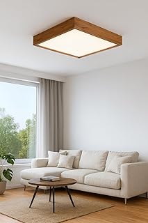 Ahşap Çerçeveli Led Panel Aydınlatma Enerji Tasarruflu Avize 60 * 60 cm 3200K Gün Işığı