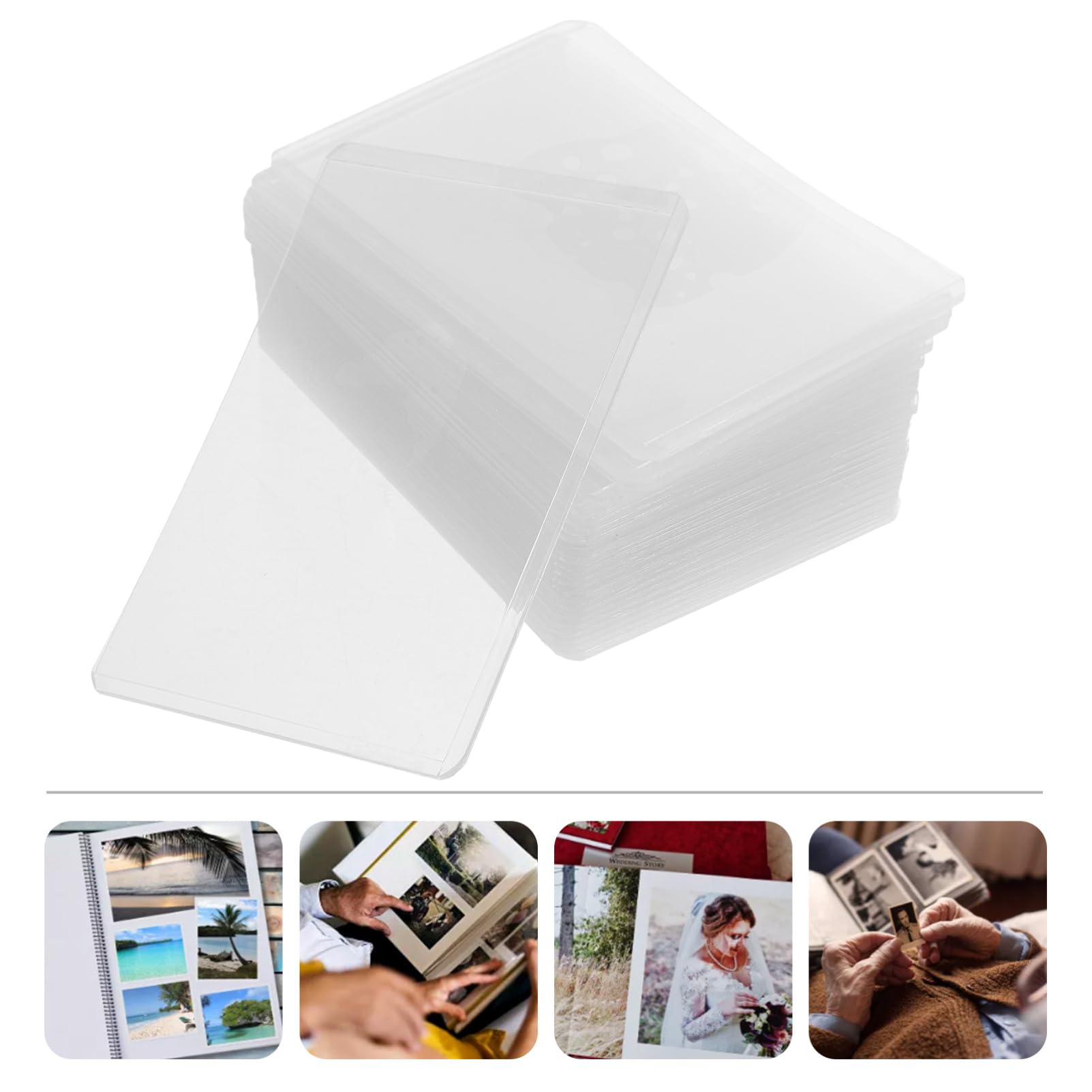 NUOBESTY 5 Set Custodia Protettiva Per Delle Celebrità Copertina Delle Carte Custodie Per Carte Collezionabili Bustine Trasparenti ie Trasparenti Per 20 Pezzi * 5