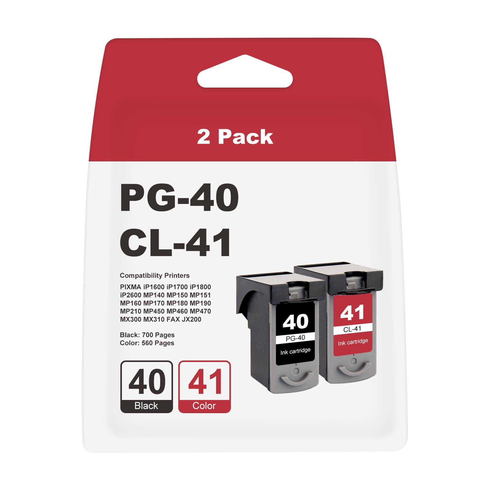 Amazon.com: PG-40 CL-41 Ink Cartridge Replacement for Canon PG40