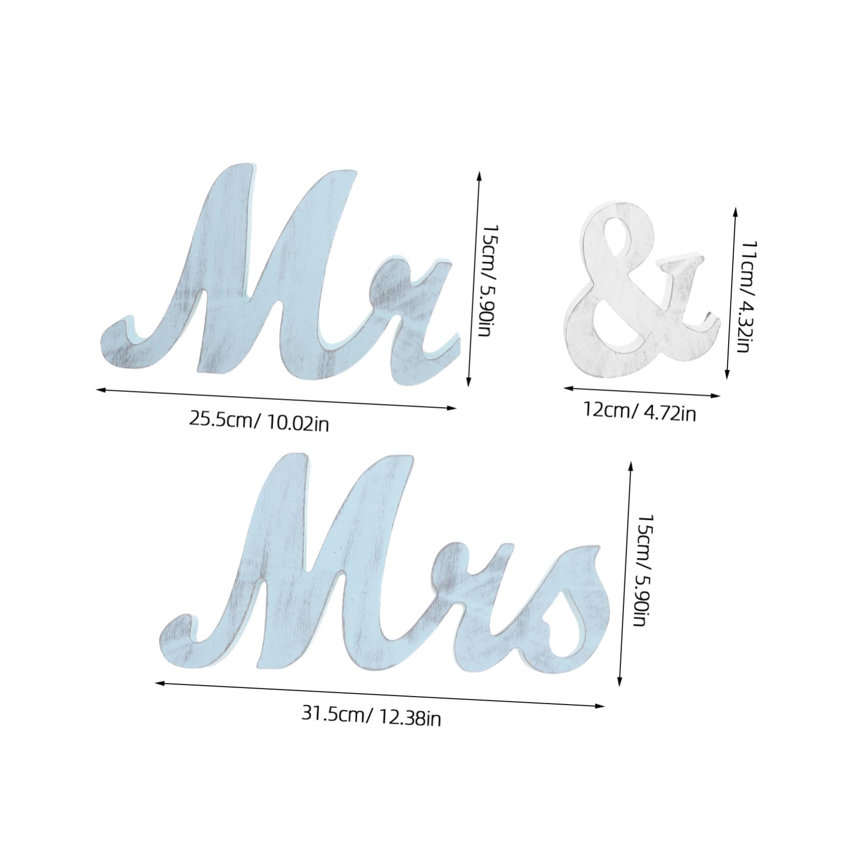 Alipis Rustikale Mr und Mrs Hochzeit Tischdekoration Leicht und Einfach Aufzubauen Elegante Vintage Dekoration für Hochzeit und Jubiläumsfeier