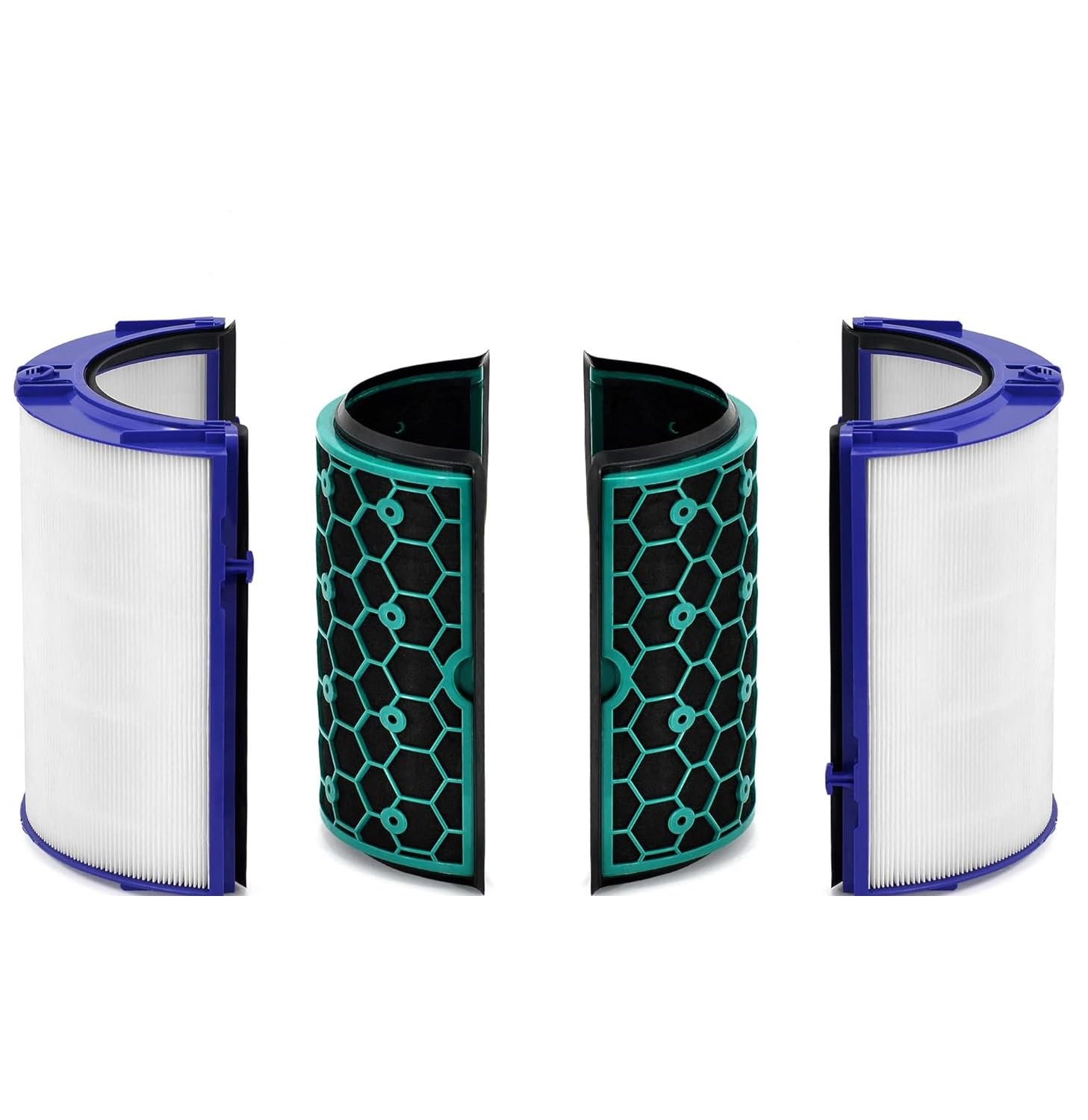 Glass HEPA Inner Carbon Filter for Dyson Pure Cool and Hot Cool Air  Purifier TP04 TP05 TP07 HP04 HP05 DP04, Replacement Filter