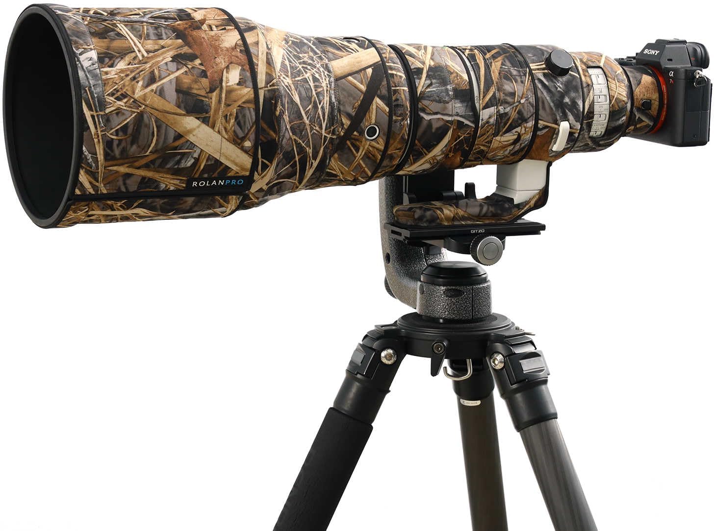 Rolanpro Camouflage Lens Cover for Sigma 300-600mm F4 DG OS Sports Rain Cover Lens Protective Sleeve Protection Case for Outdoor/Travel Photography #59 Reed Waterproof