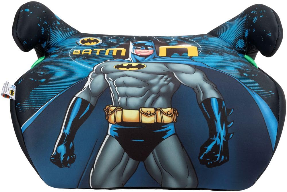 Tataway DC Comics Batman seggiolino alzatina auto i-Size ECE R129. Rialzo bimbi 125-150 cm con grafiche di Batman, seduta blu, comodo e sicuro per viaggi protetti e confortevoli in auto