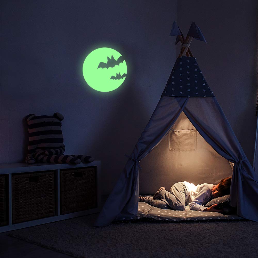 Ambiance Sticker Moon with Bats - 30 x 30 cm, Moonbats, 30x30 - Image 3