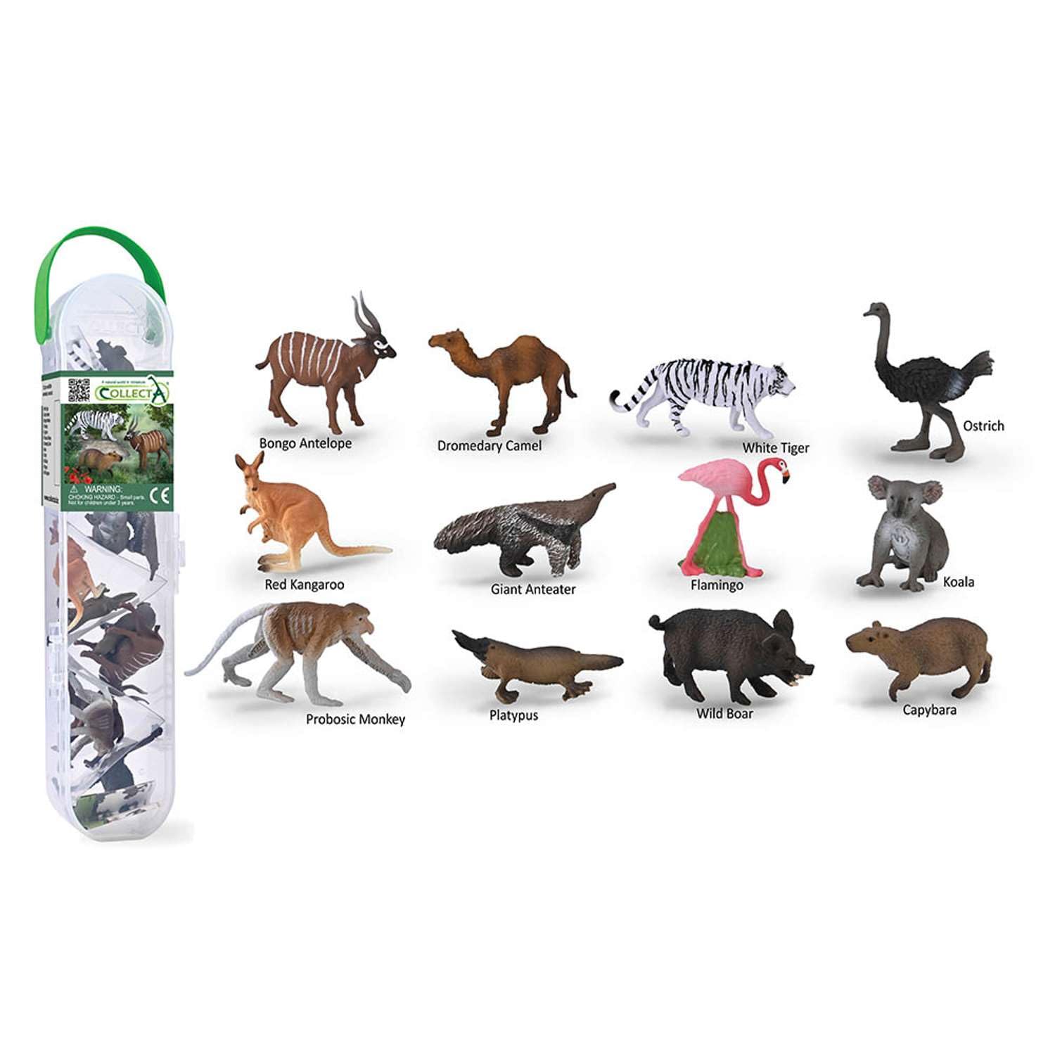 CollectA Box of Mini Wild Animals, 3-12 Piece