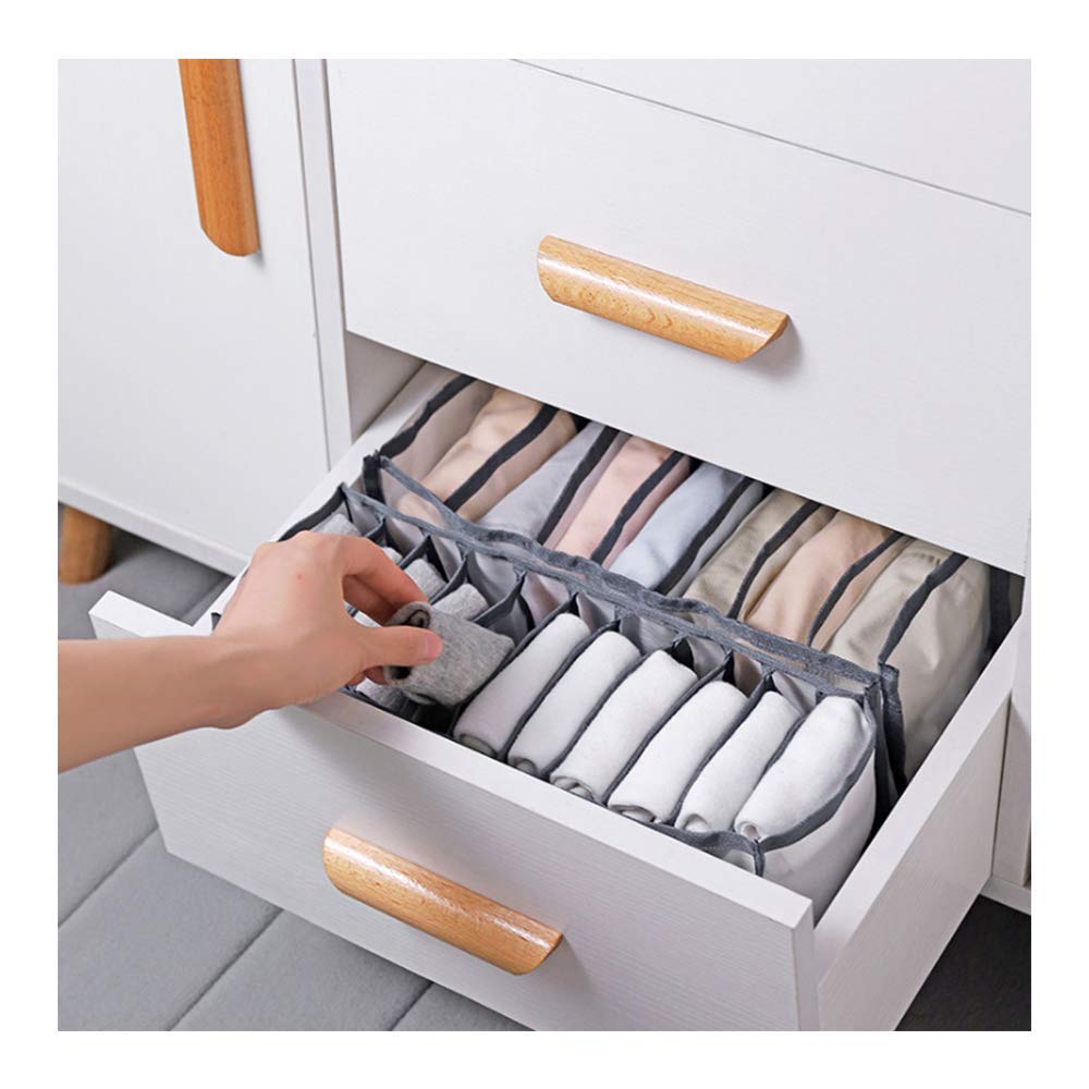 Organizer Pieghevole Per Armadio - Set 5 Pezzi Con Griglia A Rete | Per Maglieria E Biancheria - Foto 10