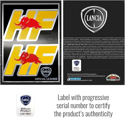 Miniatura 4 de Lancia 21248 Pegatinas HF oficiales 2 Logos, 3.701 x 5.157 in
