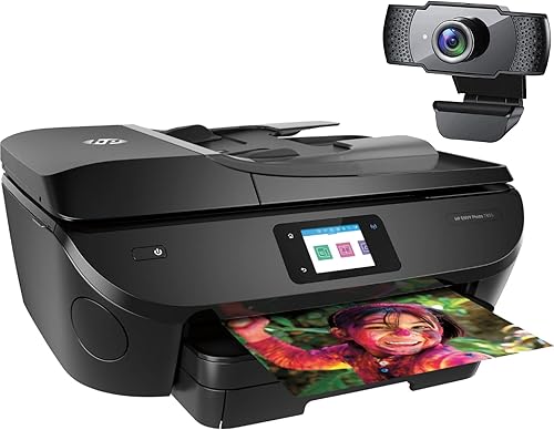 HP Envy 7855 - Impresora fotográfica inalámbrica todo en uno de inyección de tinta color negro impresión de fax de escaneo de copia - CGD de 265