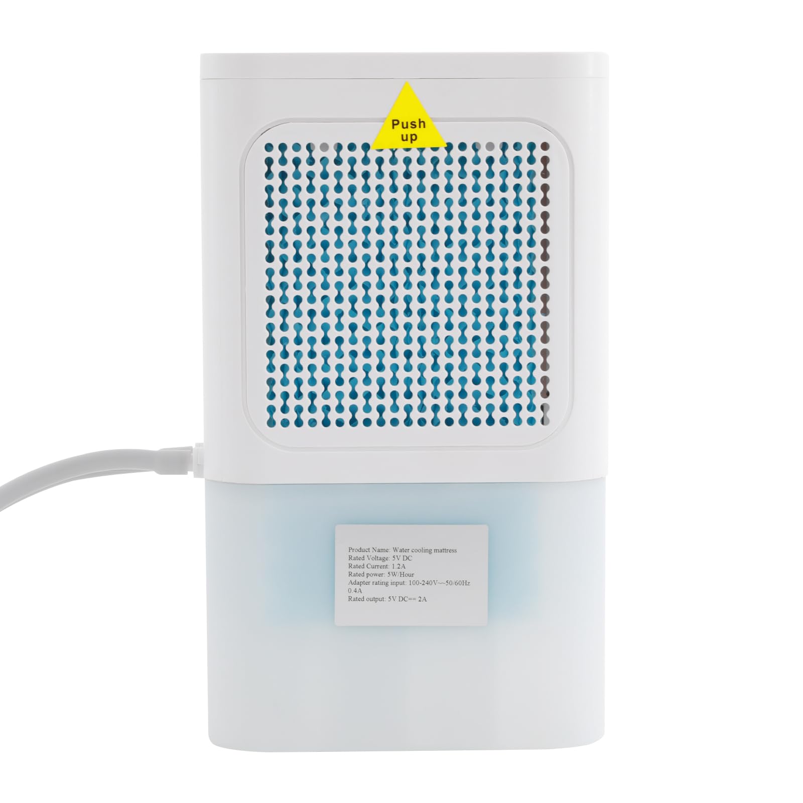 Materac chłodzony wodą, z pilotem zdalnego sterowania na podczerwień, 160 x 70 cm, system chłodzenia łóżka, wbudowany wentylator, 3 poziomy regulacji – idealny dla gorących osób