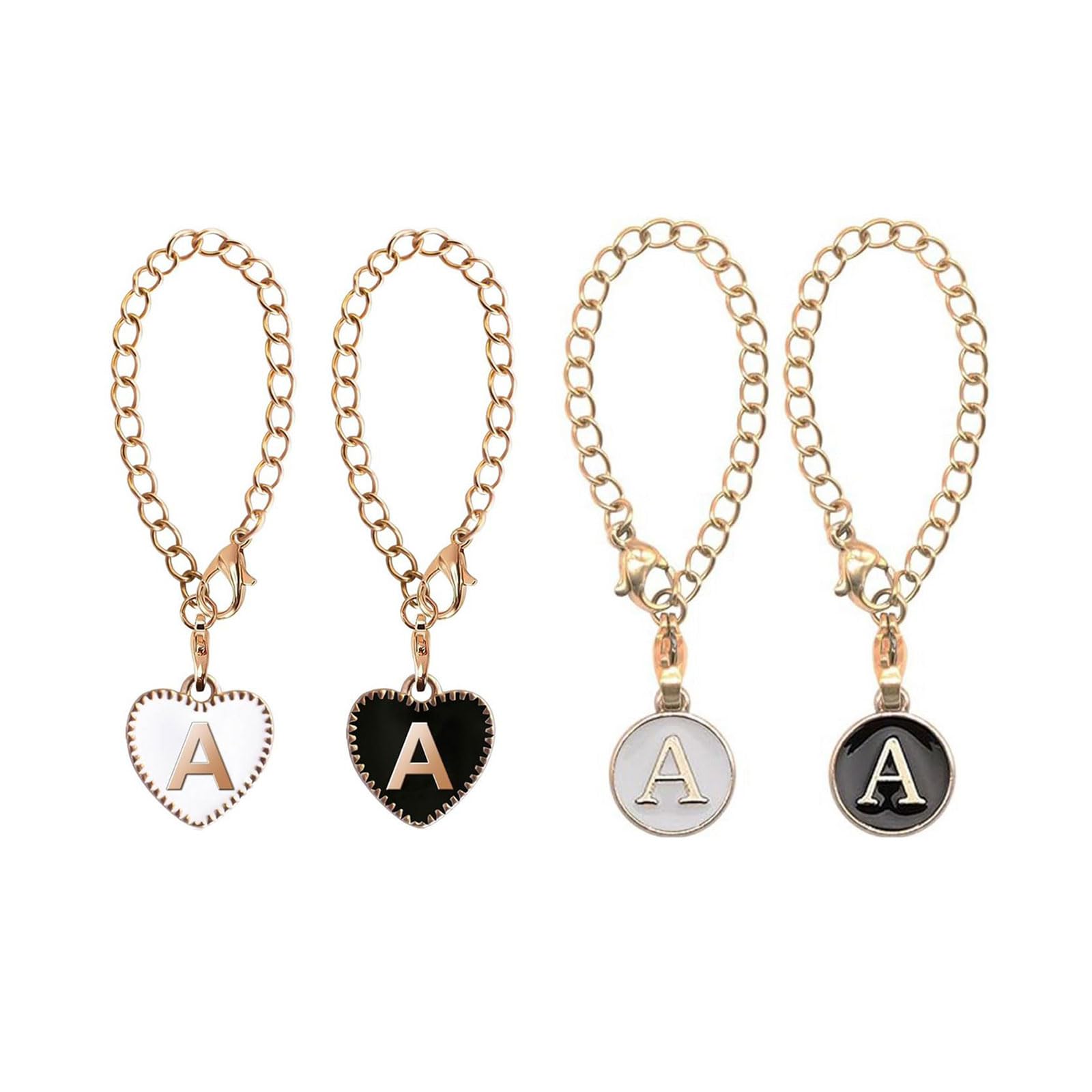 Hsioluted Of 4 Letter Pendants Cup Identifier Accessories Cup Letter Pendants Water Bottle Charm Alloy for Drinkware Identifier Pendant