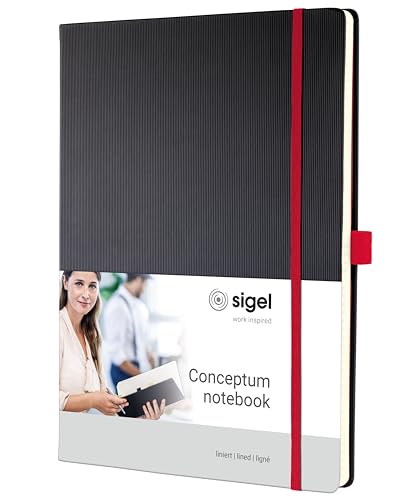 Carnet de notes ligné SIGEL Conceptum avec couverture rigide et format A4