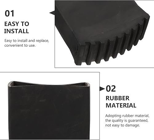 Miniatura 5 de VANZACK Escaleras, escaleras, tapas de patas de escalera, tapas de goma para muebles, cubierta de patas de escalera, almohadillas de pie de
