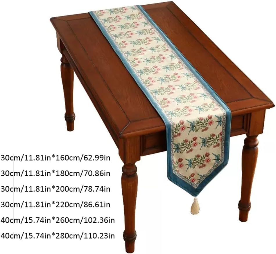 Table Runner Table Flag Light Luxury Long Strip Tablecloth Tablecloth Tablecloth Decorative Cloth TV Cabinet Cover Towel Table Cloth (Color : B, Size : 40x260cm)
