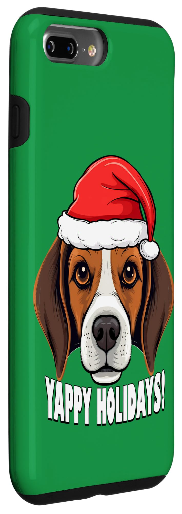 iPhone 7 Plus/8 Plus Beagle Christmas Yappy Holidays Funny Santa Dog Case - Image 3